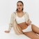 Female set (top, panties) color white, size 42-44