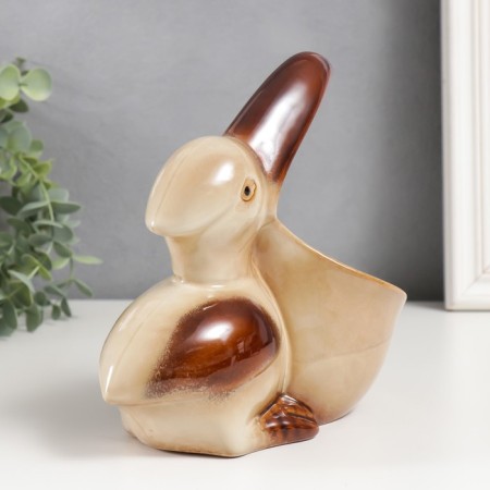 Souvenir ceramics stand "Pelican" 20x12x21 cm-3