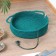 Animal bed, d 35 cm, green, jute