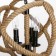 Causte "Weaving" 3x40W E14 Black 35x35x135 cm