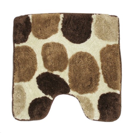 Bathroom mat "Laura", 55 x 55 cm, brown color