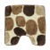 Bathroom mat "Laura", 55 x 55 cm, brown color
