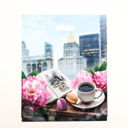 Manhattan package, polyethylene with a cut pen, 37x47 cm, 60 μm