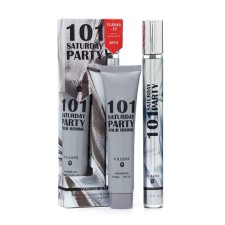 The perfume set of men's 101 Saturday Party: toilet water, 35ml + body lotion, 35ml