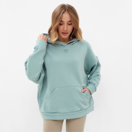 Hoody women Minaku: Casual Collection Color Mint, size 50-52-5