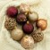Set of balls plastic D-6 cm, 16 pcs "Vintage pattern" Coffee mix