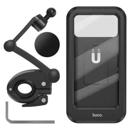 Holder for the bicycle Hoco CA101, waterproof, for 4.5-7 inches, black-5