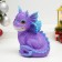 Piggy bank "Drakosh" Violet, 15.5x13x16cm