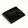 Male purse on the button, Textura, for cards, for coins, black color