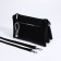 Bag Cross-Bodi with a zipper, black color