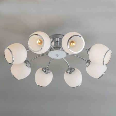 Ceiling lamp 8x60W E27, size 65x65x27 cm-2