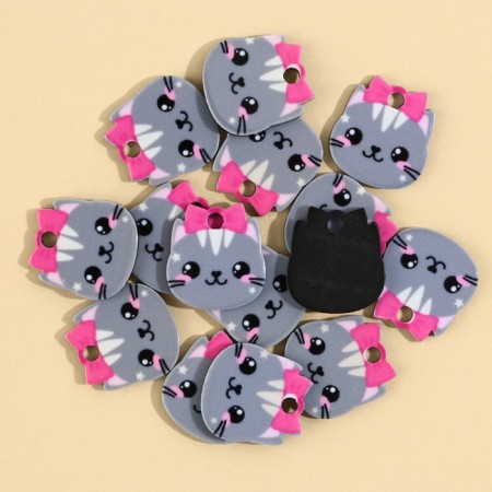 Furniture for jewelry "cat", 1.5 x 1.6 cm, with a suspension, 15 pieces-1