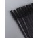Brushes for eyebrows and eyelashes, silicone, set - 10 pcs, 10.5 cm, black color
