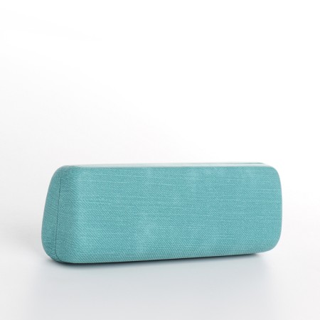 Case for glasses on the cracker, the color is turquoise