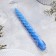 Candle twisted, 2.3x 24.5 cm, 5 hours, 50 g, blue