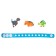 Set of cute bracelet "Dinosaurs", silicone