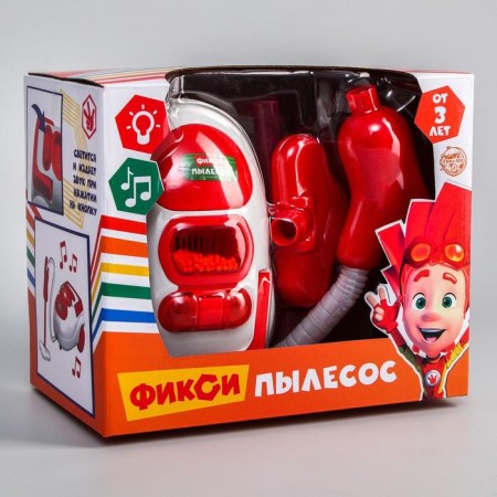 Vacuum cleaner, game set "Fixiki", light and sound effects-4