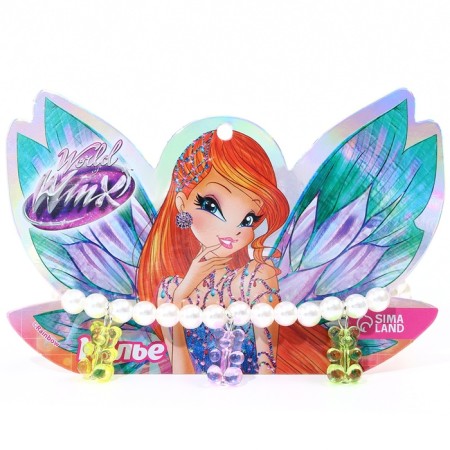Neckia "Zhelynaya Bear" with beads, winx-8
