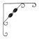Tundra bracket, Light, 150x150, metal, black