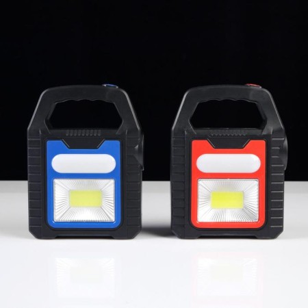 Manual battery flashlight, 10 watts, 1200 mAh, charging phone, solar battery, 3 modes-3