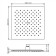 Shower Lake Wasserkraft A199, tropical, 250 x 250 mm, stainless steel, black