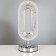 Table lamp "Reta" 1x40W E27+backlight, chrome 29x29x51cm