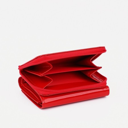 Women's wallet with lightning, red color-2