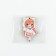 Key keychain wooden anime "red -haired girl" 4 x 6 cm