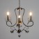 Sandra chandelier 3XE14 40W black and gold 51x51x52-110 cm Bayerlux