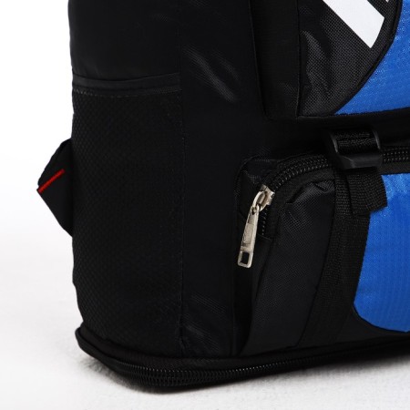 Tourist backpack on lightning, 4 outer pockets, blue/black color-7
