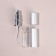 Perfume bottle, with a spray, 10 ml, silver color
