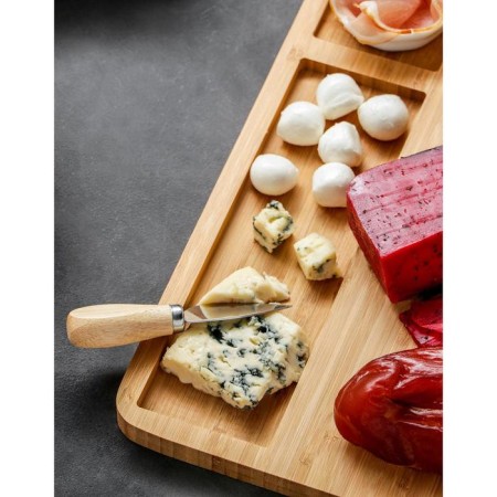 Set for the supply of cheese "Maasdam", 4 knives, saucepan, bamboo-4
