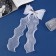 Hair clip "Schoolgirl" bow 12x30 cm, white in strip