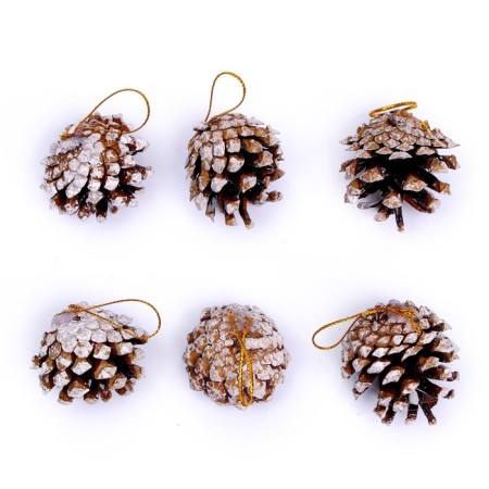A set of natural decor "Magic cones", a set of 6 pcs.