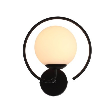 Wall lamp EVOLUCE. SL418.401.01. Galio. 1x60 W, E27, 30x23 cm, black color-8