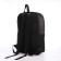 Youth backpack from textiles on a zipper, waterproof, 4 pockets, black color
