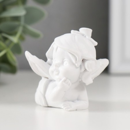 Polystone souvenir "Baby-Angel in a hat from a flower" MIX 5x4.5x5 cm-4