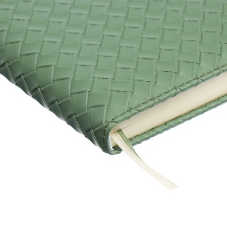 Gift Davente.clair: Diaoon Lowed A5 136 sheets, hard cover, block 70, green + ballpoint pen-4