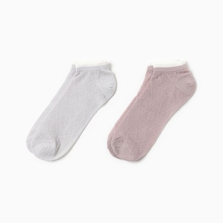 Set of female socks KAFTAN 2 pairs, p. 36-39 (23-25 ​​cm), coffee/gray-1