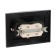 Rosette "Elect" RS 16-238-hour, 16 A, 250 V, double, hidden, with salary, black under silver