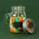 New Year's candle in a jar with a handle "Citrusian mood", tangerine