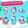 Toy "Pengui Surprise" with hair clips