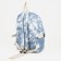 Youth backpack from textiles on lightning, 3 pockets, blue color