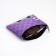 Children's textile wallet "Frog", 11x9x0.5 cm, purple color