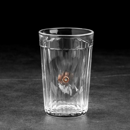 The glass "impenetrable. Graneniy", with a bullet, faceted, 250 ml-1