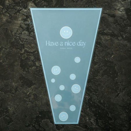 Package Flower cone, blue, 28x9x44cm ± 1cm-2