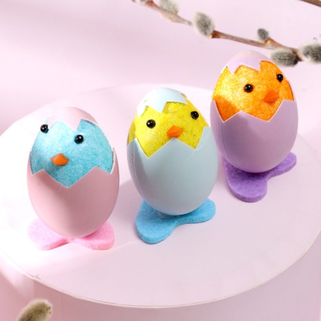 Set for decor Easter "Chickens" 3 pcs., 4 × 11.5 × 6.5 cm-1