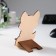 Tax stand "Fox", lamination, 14.6x9.2 cm