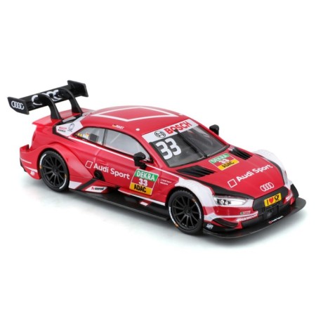 Racing machine BBURAGO AUDI SPORT RS 5 DTM 2018, DIE-CAST, 1:32, Red color-6