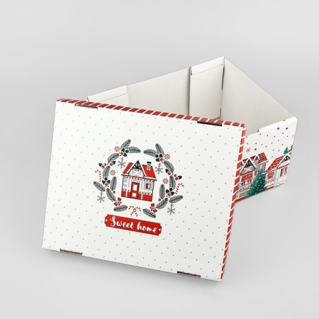 Sweet Home folding box, 31.2 x 25.6 x 16.1 cm, New Year-5
